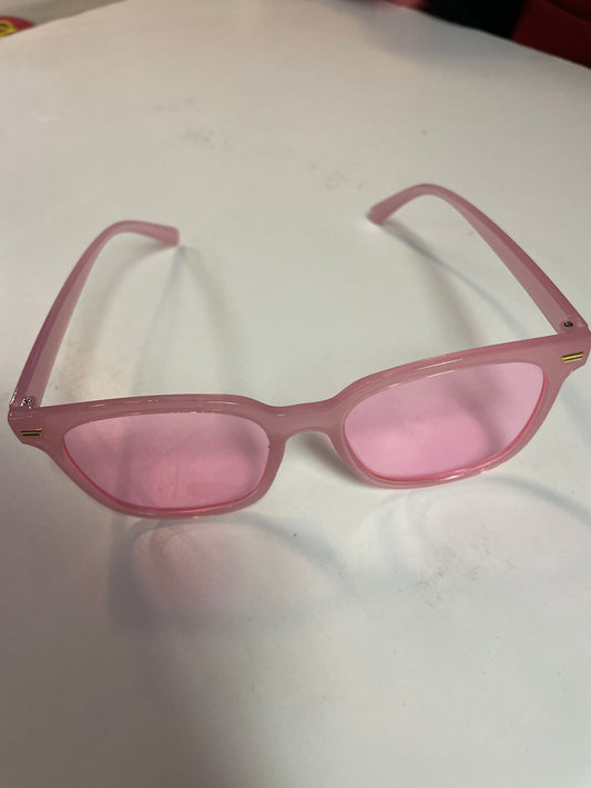Rebell solglasögon rosa/rosa glas unisex