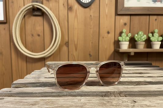 Rebell solglasögon beige hankw båge