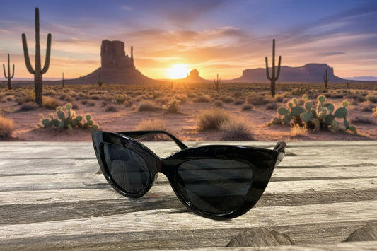 Rebell solglasögon svart cateyes