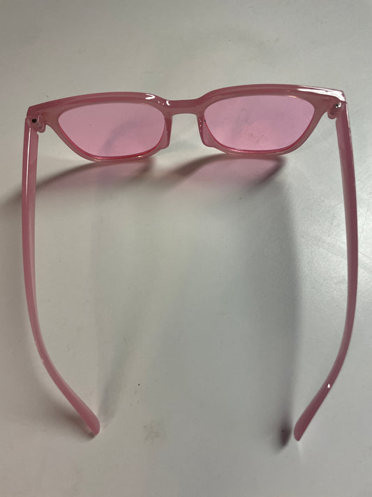 Rebell solglasögon rosa/rosa glas unisex