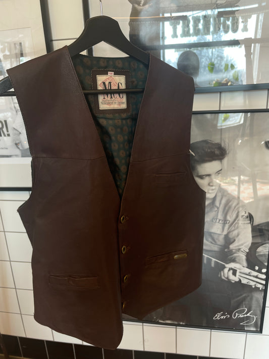 Rebell skinnväst vintage 56 brun