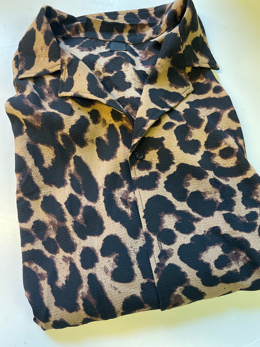 rebell leopard hawaii skjorta unisex