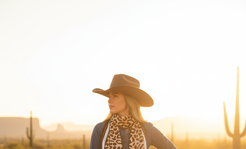 Leopard stor wild rag scarf