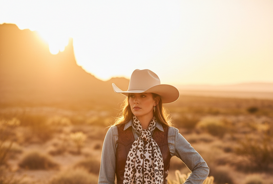 Leopard wild rag scarf