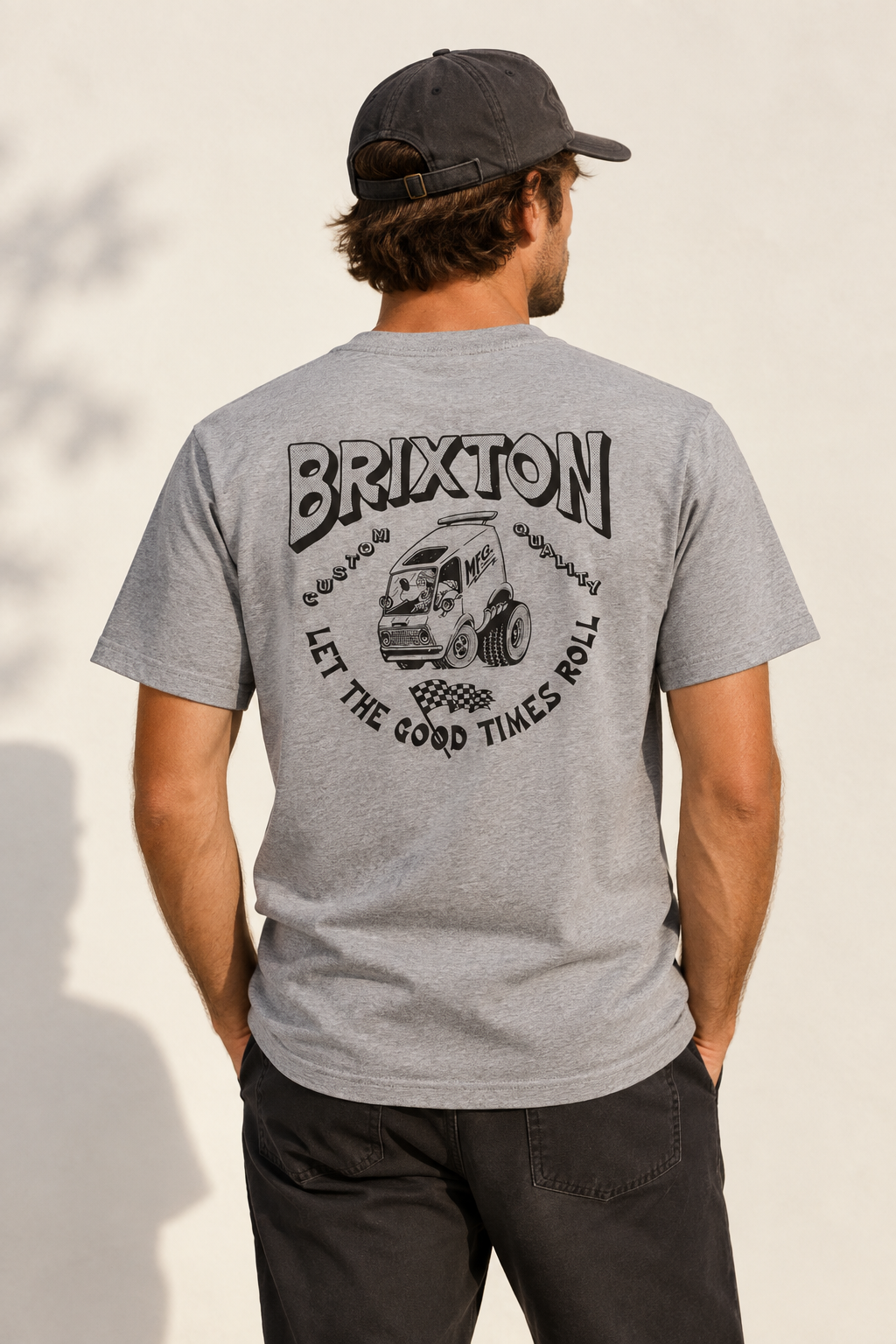 brixton let the good time grå unisex