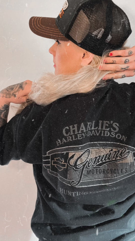 Harley davidsson tshirt svart unisex