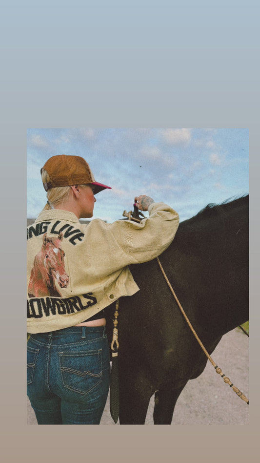 rebell usa  jacka wildwest cowgirl print