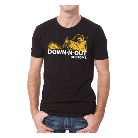 DOWN-N-OUT RESPECT ÄR FÖRTJÄNAD T-SHIRT SVART