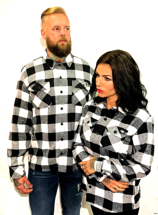 Dickies flanell sacramento svartvit unisex