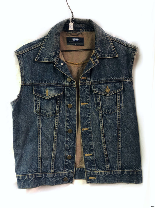 Junk Jeansväst rocky blå m