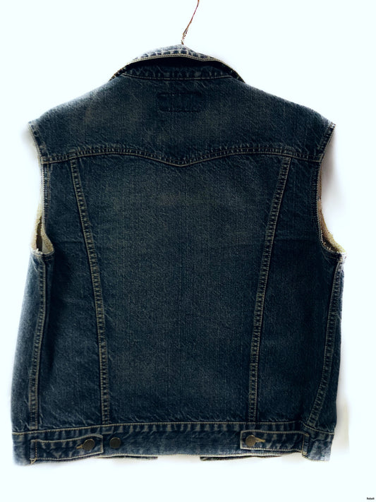 Junk Jeansväst rocky blå m