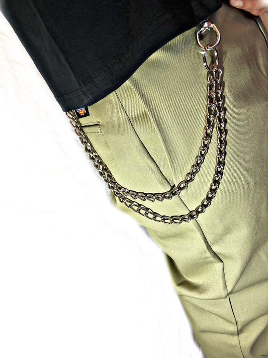 rebell kedja nyckelring hake