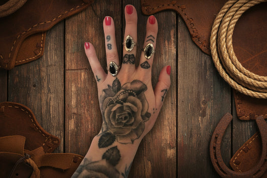 rebell Ring svart onesize