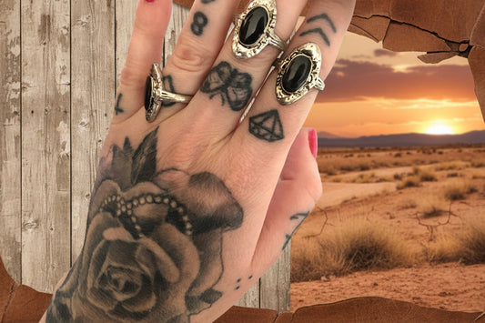 rebell Ring svart onesize