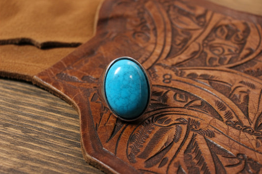 rebell Ring turkos sten unisex