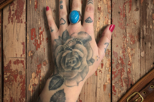 rebell Ring turkos sten unisex