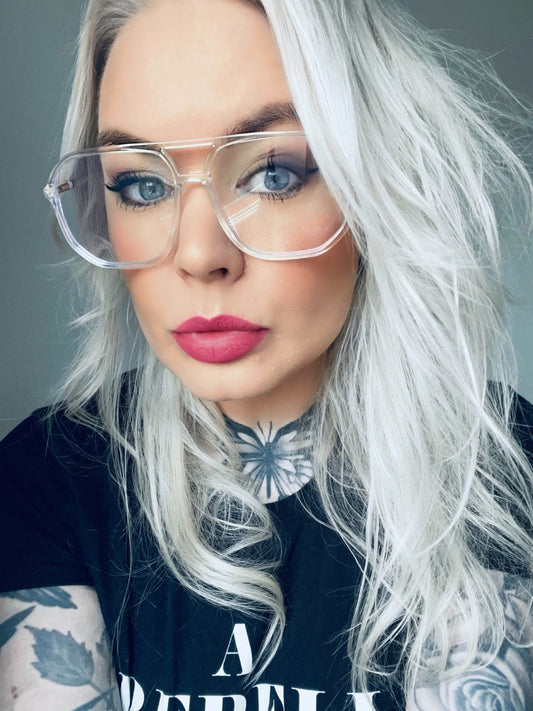 Rebell solglasögon genomskinliga silver 8 unisex