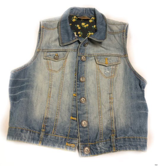 Junk Jeansväst ljusblå berskha