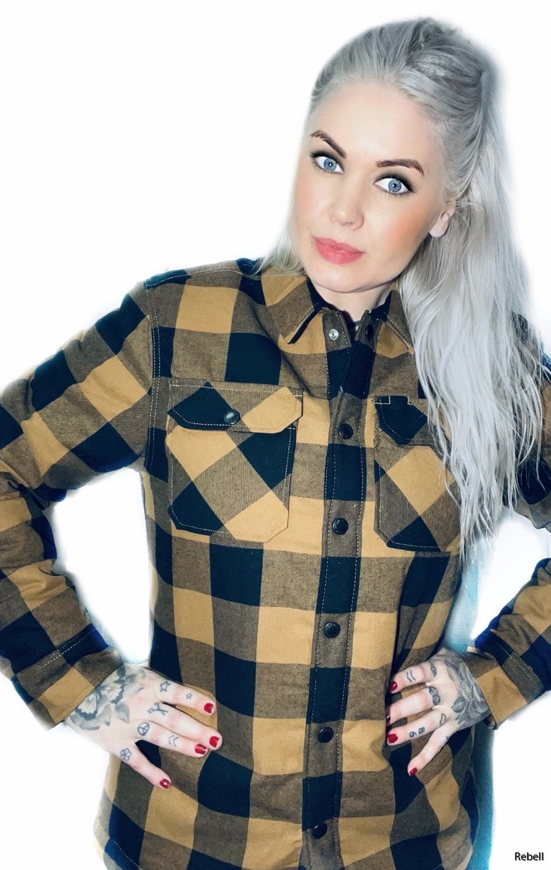 Dickies Flanell Jacka fodrad Teddy  / Brown/svart  unisex