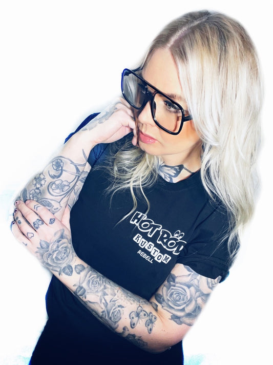 Rebell hotrod   svart unisex