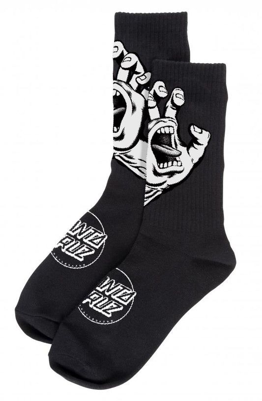 santa cruz strumpor skrikande hand svart  unisex